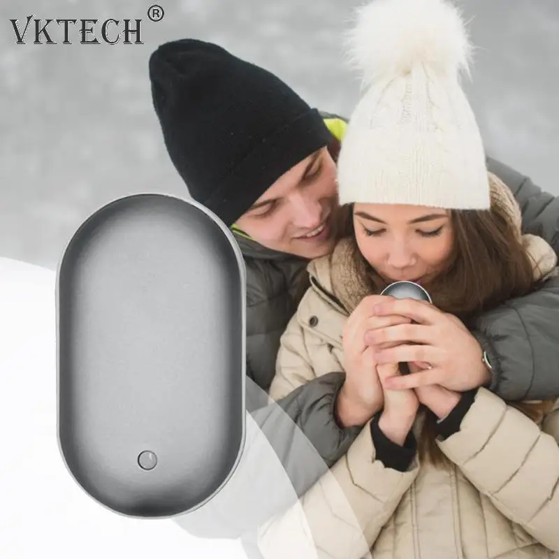 Мини USB Перезаряжаемый Электрический подогреватель для рук зарядный нагреватель Портативный алюминиевый сплав Мобильный телефон зарядка power Bank подарок