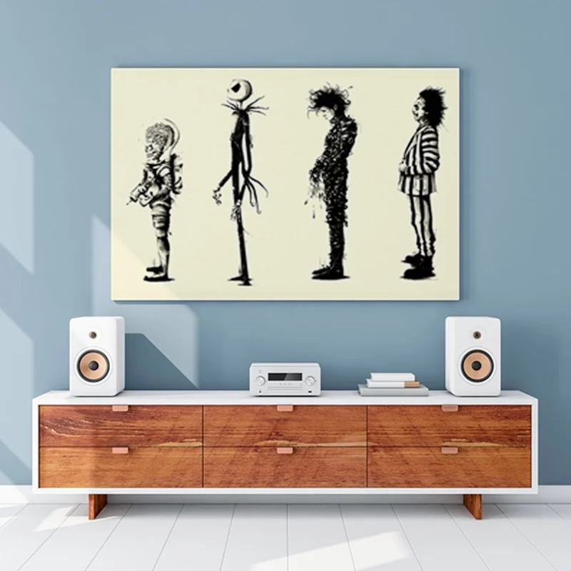 Домашний декор картина Тим Бертон фильм Beetlejuice Edward Scissorhands плакат с кадром из