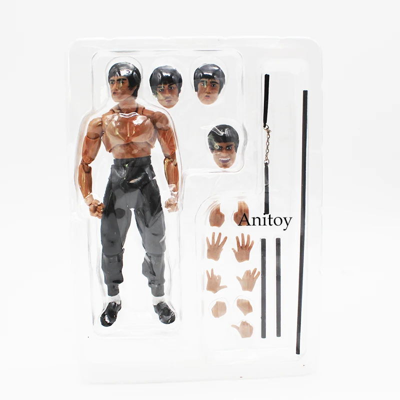 SHF Figures Брюс Ли Желтый спортивный костюм Ver. 75-летие издание ПВХ фигурка модель игрушки 14-15 см 3 вида стилей