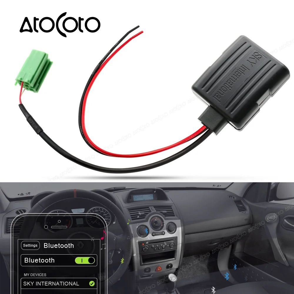 Автомобильный Bluetooth модуль 6 Pin MINI ISO Кабельный адаптер для Renault Updatelist Радио стерео
