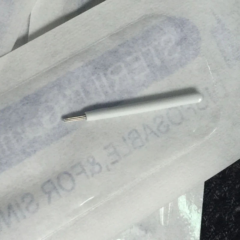 50 шт. микроблейдинг Laminas tebori Circle R9 pin Круглые лезвия для подводки 9RL иглы