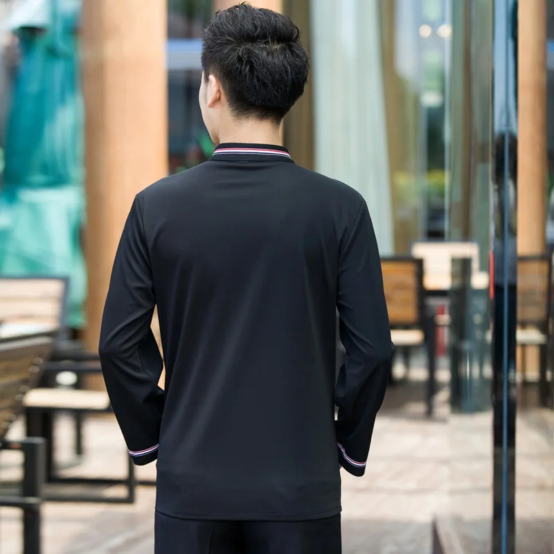 

Hotel Waiter Uniform Women Long Sleeve Food Service Outfit Waitress Chinese Restaurant Western Restaurant Overalls Work Wear