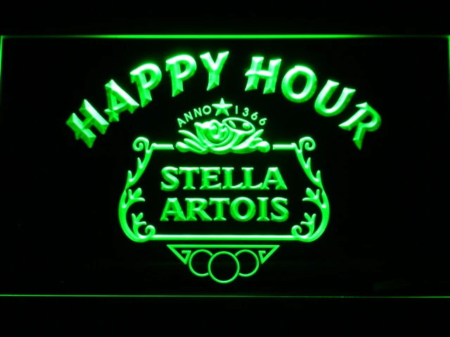 616 Stella Artois пивной Счастливый час бар светодиодные неоновые световые знаки с
