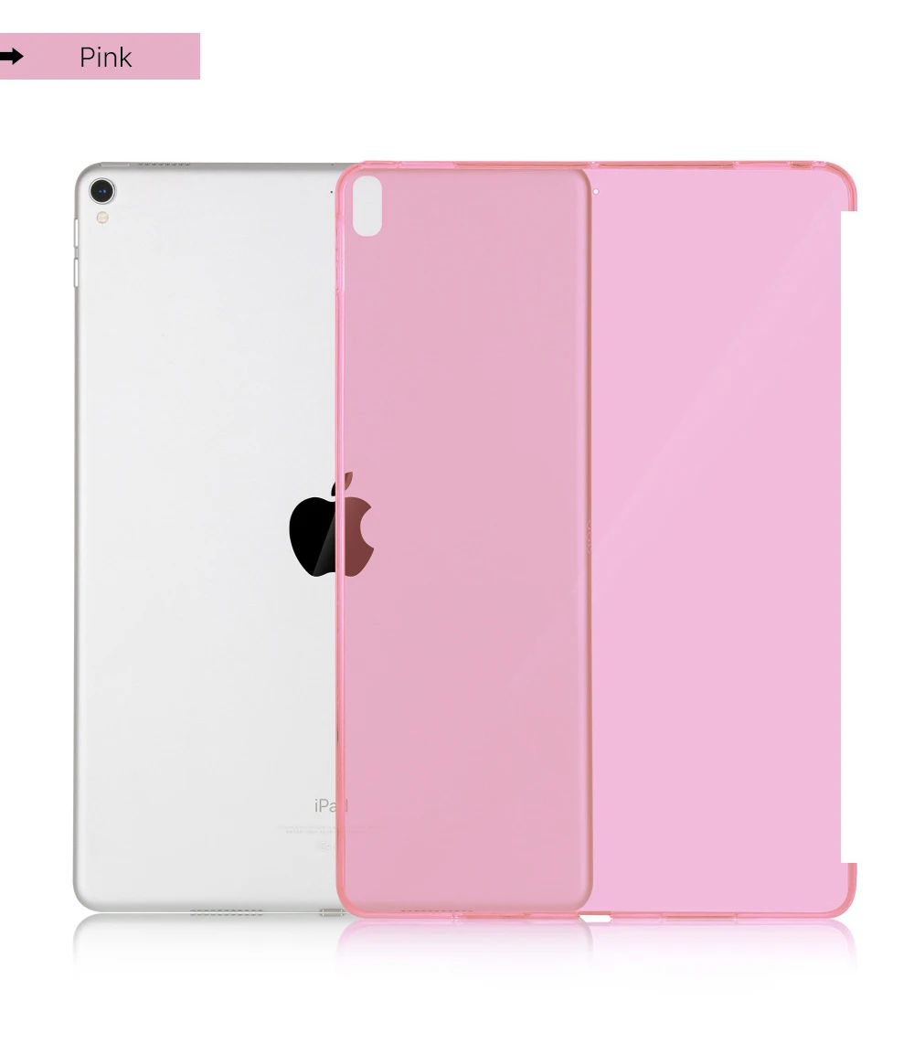 Чехол для, iPad Pro, 10,5, 12,9, 9,7 дюймов, клавиатура, умный чехол, мягкий ТПУ, прозрачный, тонкий, подходит для задней панели, подходит для клавиатуры Bluetooth