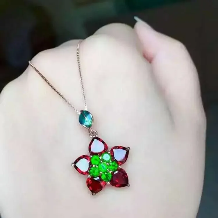 KJJEAXCMY boutique jewels 925 Чистое серебро натуральный прозрачный Кристальный кулон с