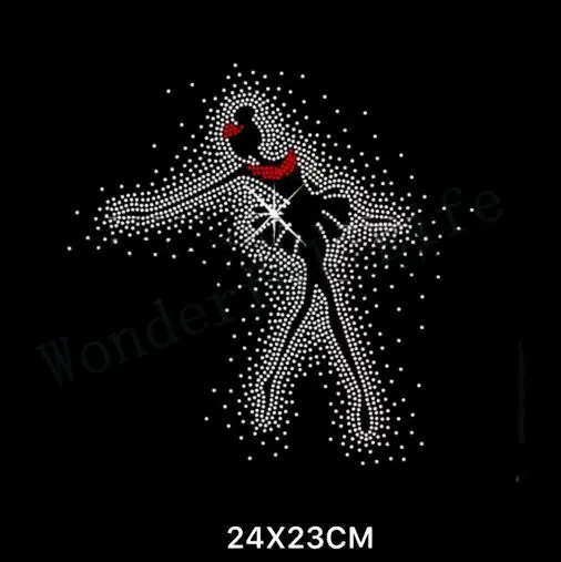 

Free shipping dancing girl dance design in dot design hotfix Rhinestone Iron On Heat Transfer Hot Fix Bling