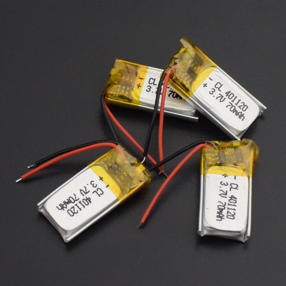 401120 литиевая батарея 3,7 V 70 mAh Li-Ion Lipo cells Li-Po полимерная аккумуляторная батарея для мобильный bluetooth-наушник gps POS