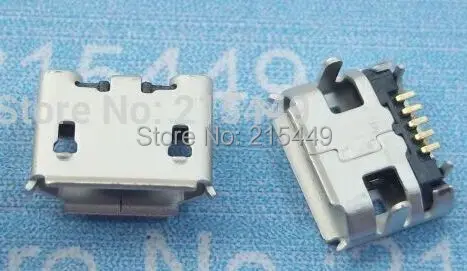 100 шт./лот Micro 5pin usb разъем 4 85 расстояние для Lenovo L PAD A1 07 A390E A560E|micro connector 5pin|micro