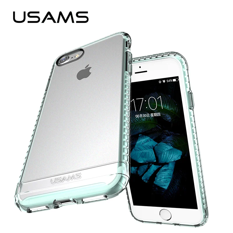 USAMS чехол для iPhone 7 8 Ультратонкий TPU + PC телефона 4 ''и 5 5'' задняя крышка