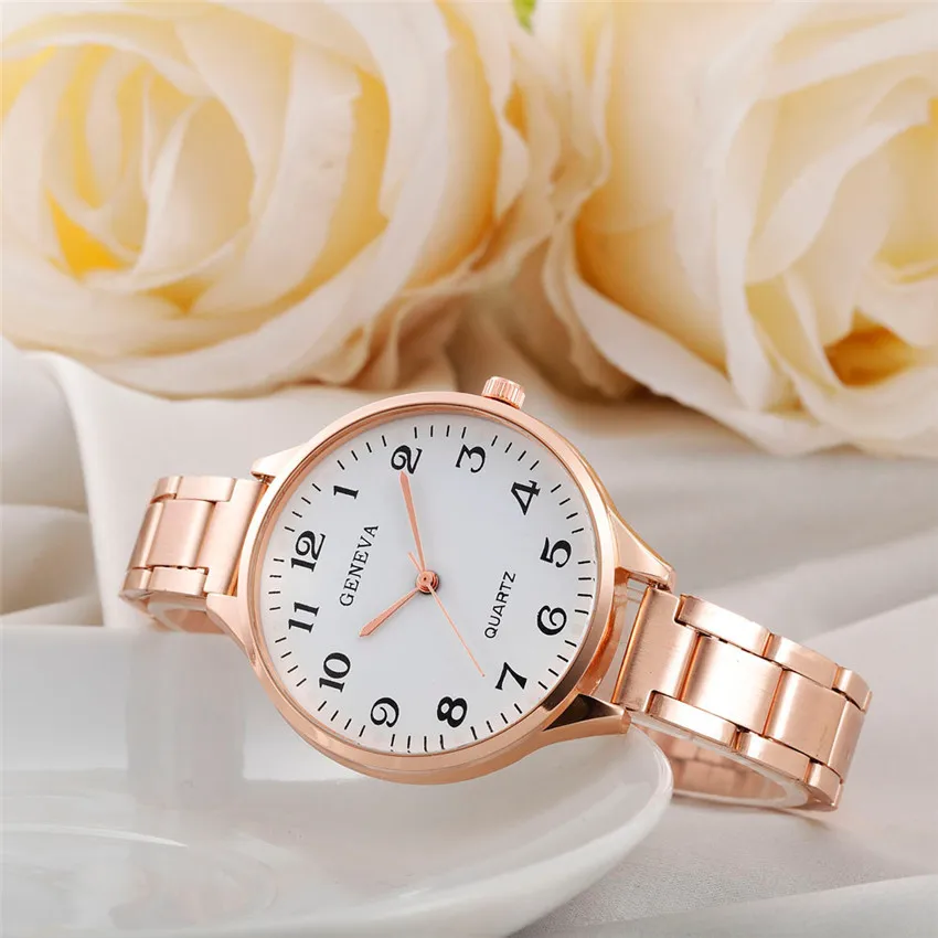

2020 Fashion Women Crystal Stainless Steel watches analog Quartz Wrist Watch Bracele Gift bayan kol saati A4
