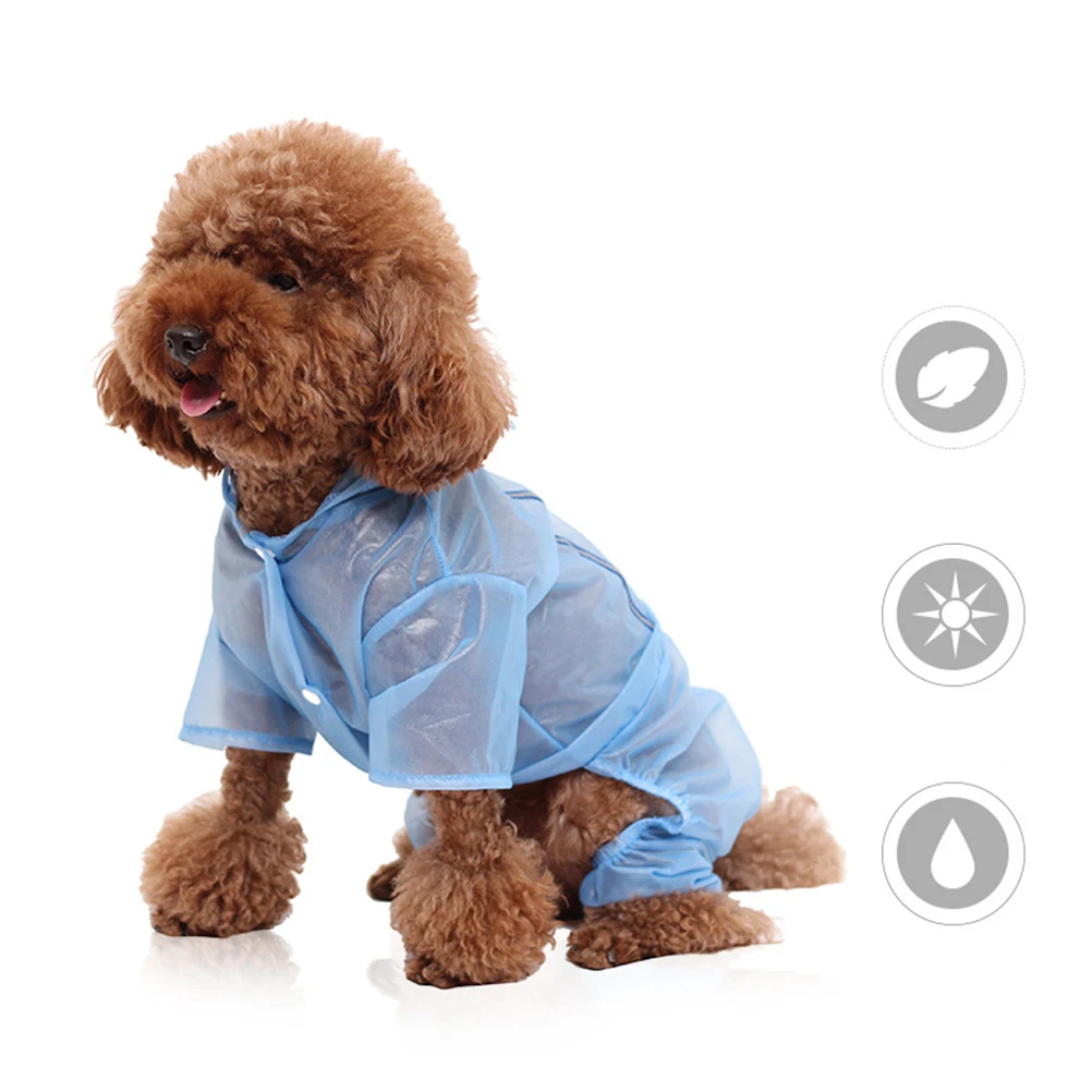 1 шт. дождевик для собак щенков водонепроницаемая питомцев кошек маленьких