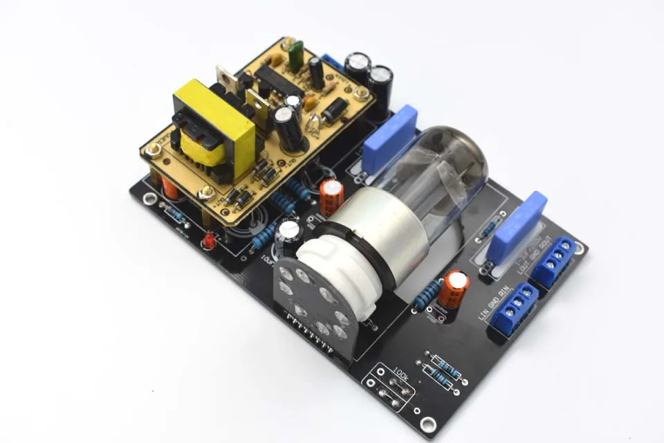 Lusya 6N8P(6H8C 6SN7) автомобильный аудио DC12V вакуумная трубка Предварительный усилитель HiFi предусилитель доска B1-005