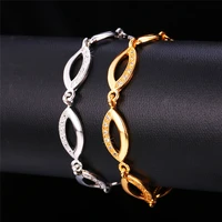 kpop chain bracelets eye asymmetry mask goldsilver color trendy brilliant aaa cubic zirconia women bracelet h219