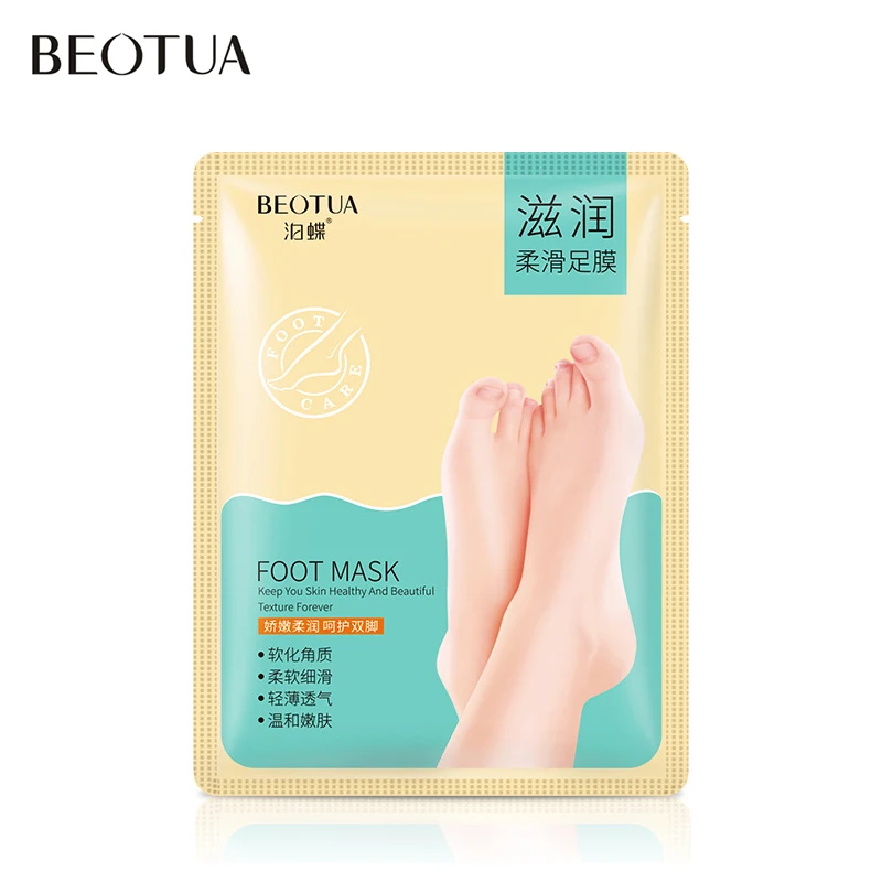 BEOTUA Baby Foot Отшелушивающий обновляющий маска для ног пилинг омертвевшей кожи кутикулы пятки носки Гладкий увлажняющий педикюрный крем 1 пара = 2 шт