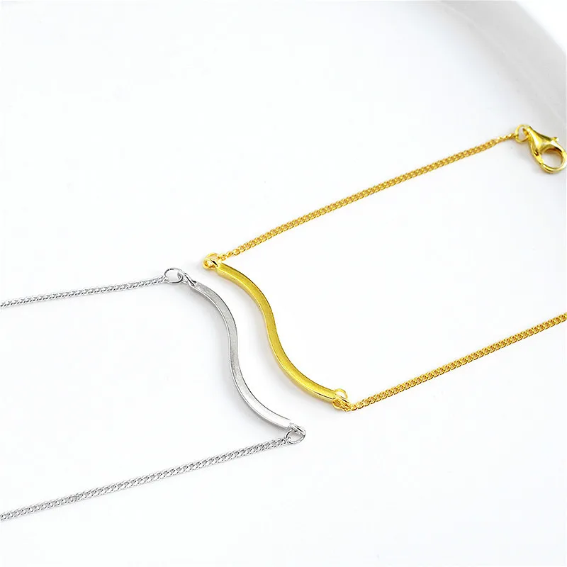 Flyleaf золотая волна сплющенная цепочка 100% Стерлинговое Серебро 925 пробы браслеты