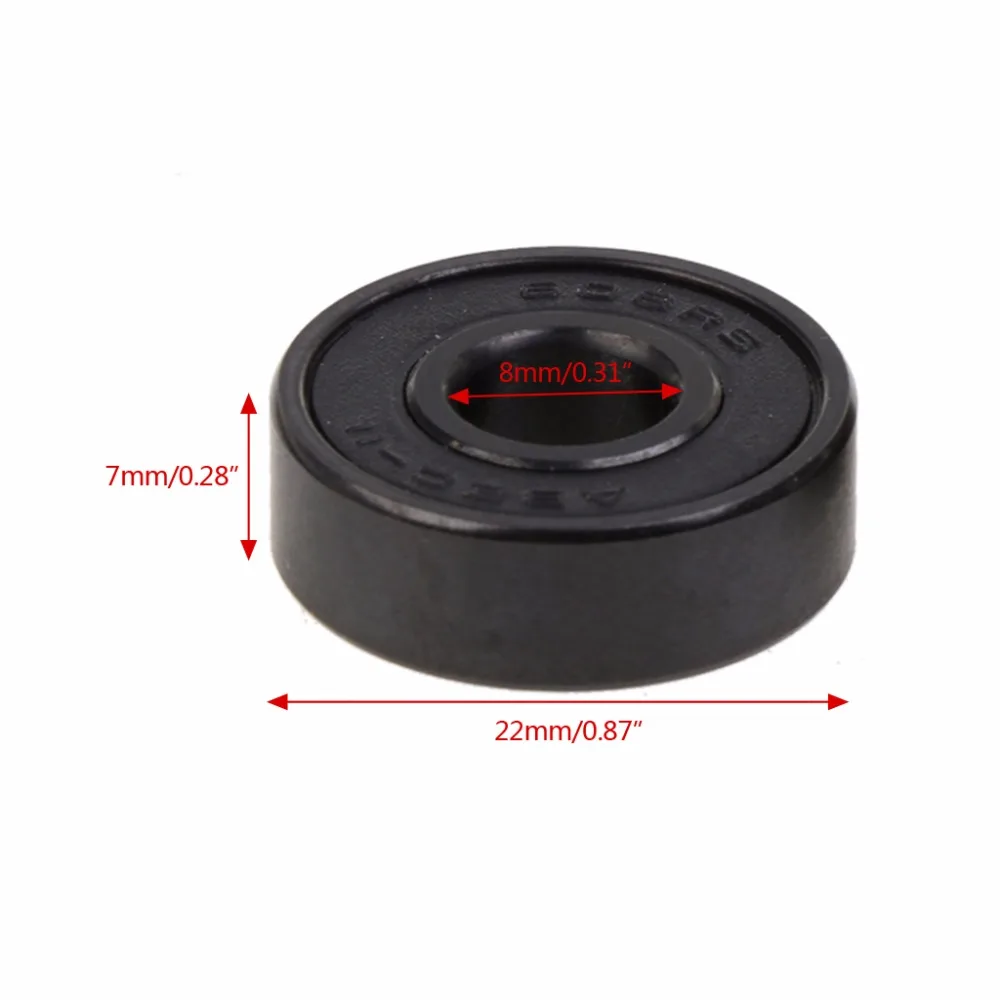 10 шт. 608RS подшипник ABEC 5 скейтборд скутер 608 2RS шарикоподшипник ролик для
