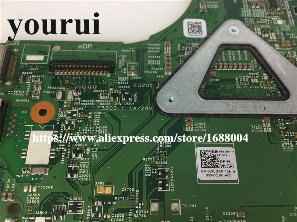 Материнская плата для ноутбука Dell Inspiron 3442 3542 WVGRF 0WVGRF CN-0WVGRF BR-0WVGRF MB 13269-1 PWB.