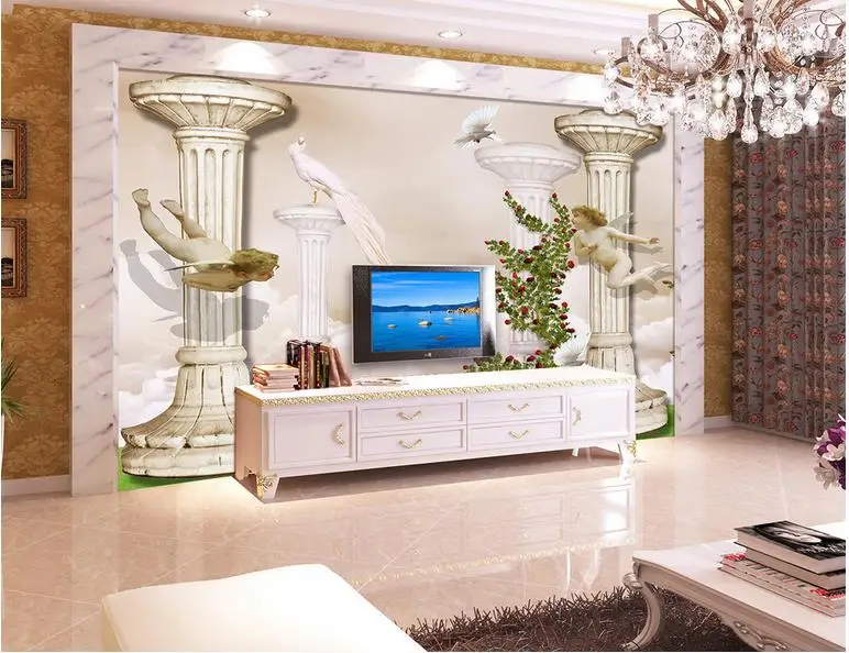 Настенные 3d фрески на заказ обои с римскими колоннами фотографии для ванной