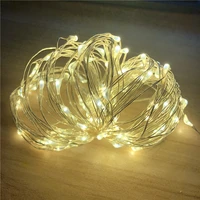 2m 5m 10m 100 led strings copper wire 3xaa battery operated christmas wedding party decoration led string fairy lights