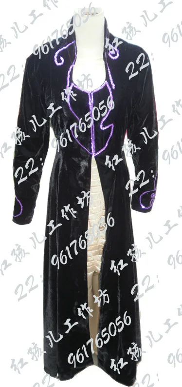 Костюм для косплея черного Малфоя из фильма Нарцисса 2017 черное пальто + платье|dress