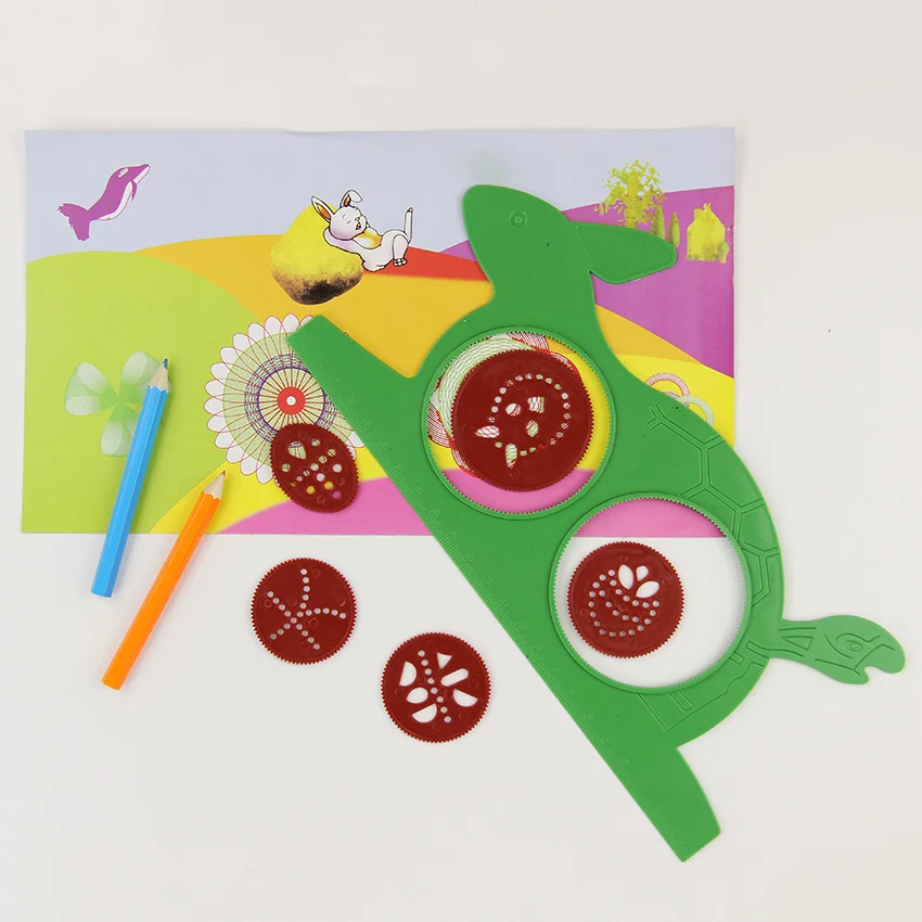 Новинка Спирограф Волшебная черепаха кролик доска для скетчей рисования