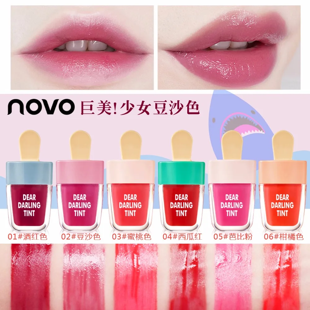 Новинка милый Макияж для губ с мороженым в Корейском стиле красная жидкая