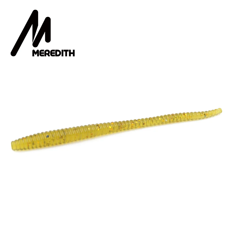 S MEREDITH Slow SinkingTrout мягкие приманки в виде червей 60 мм 80 мм искусственные рыболовные приманки морские черви дождевой червь мягкие приманки для рыбалки воблеры - Color: S