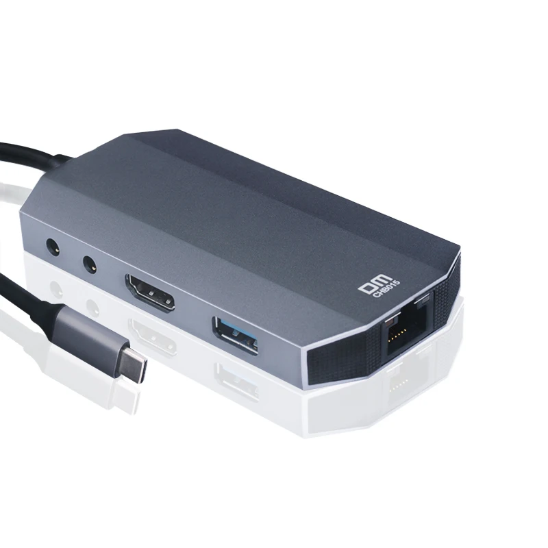 9 в 1 type c концентратор с usb3.0 TF картой SD HDMI PD аудио и 1000 Мбит/с ethernet порт Поддержка