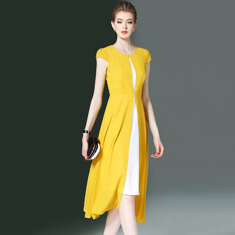 2017 летнее платье А-силуэта высокое качество новый модный стиль облегающее в