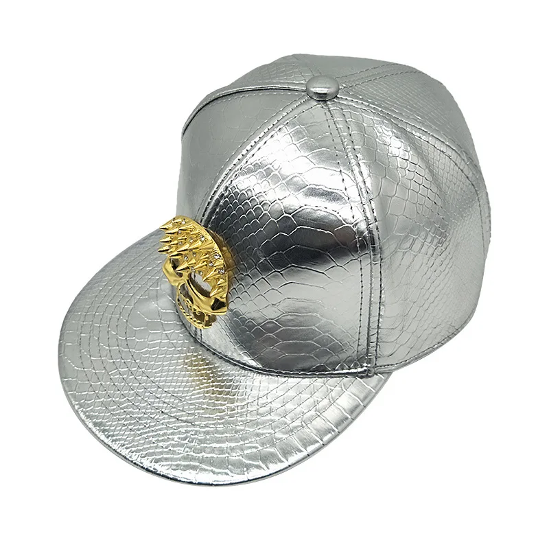 Новая бейсбольная кепка с черепом Snapback для мужчин и женщин хип-хоп плоская