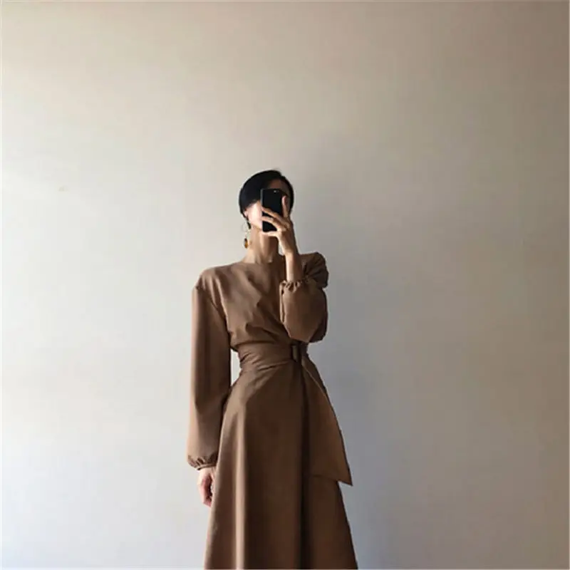 HziriP корейский 2018 Женское зимнее Новое Осеннее однотонное тонкое модное