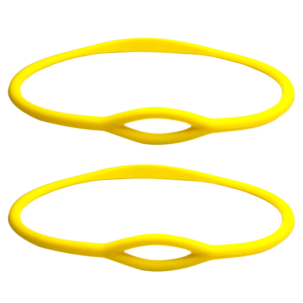 Yellow 2PC 76 см Дайвинг силиконовый регулятор Ожерелье Держатель гибкий регулятор мундштука ожерелье кольцо осьминог держатель - Цвет: Yellow 2PC
