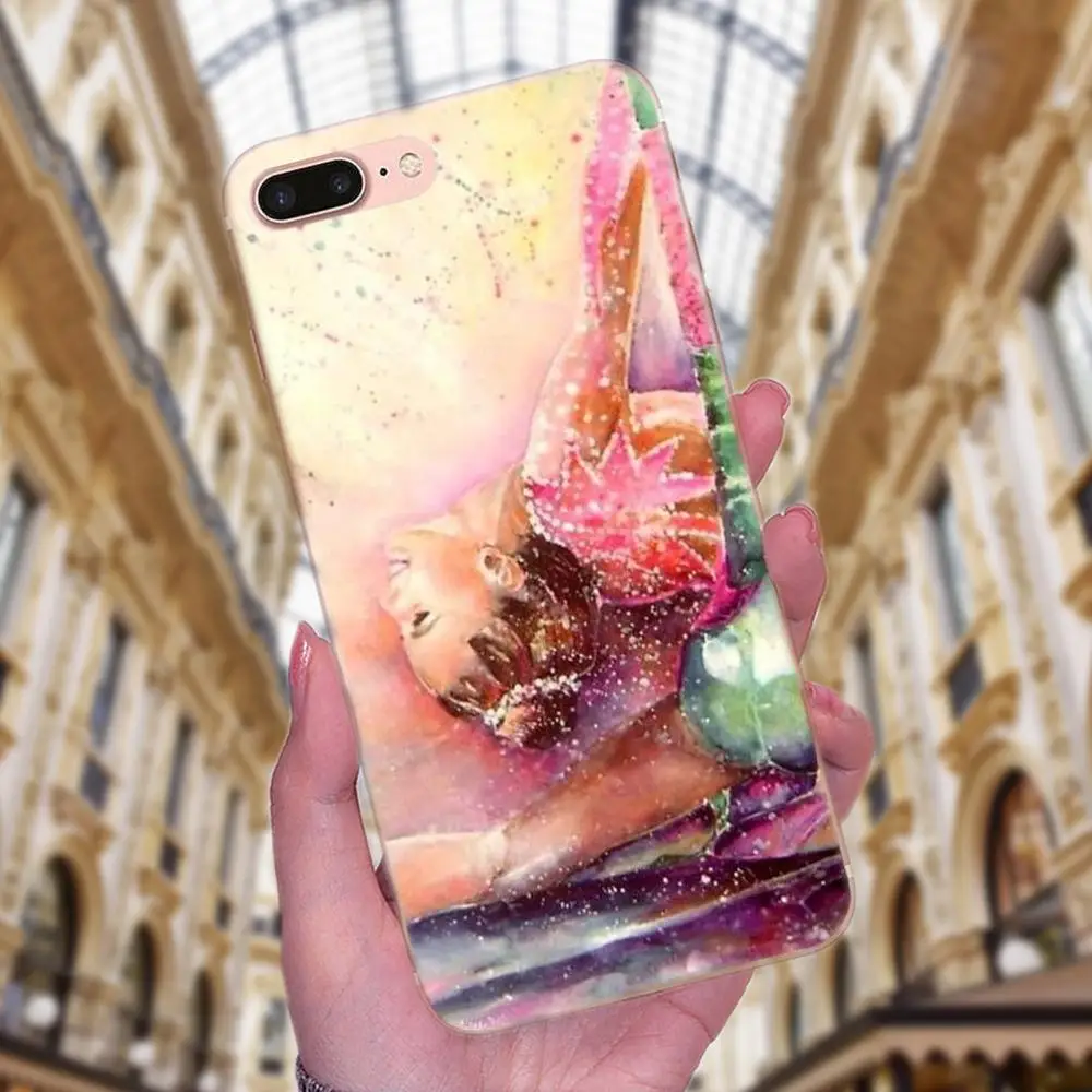 Мягкий милый чехол с рисунком для девочек спортивный гимнастический Sony Xperia Z Z1 Z2 Z3