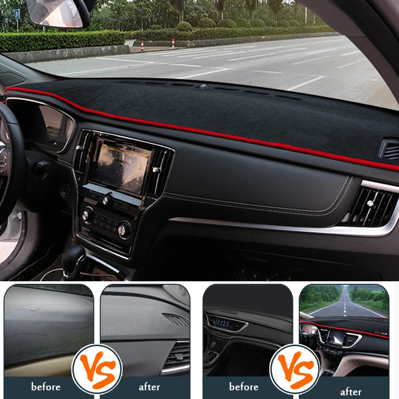 

RKAC Car dashboard covers mat For Ford ecosport 2013 2014 left hand drives dashmat pad dash Instrument platform accessories