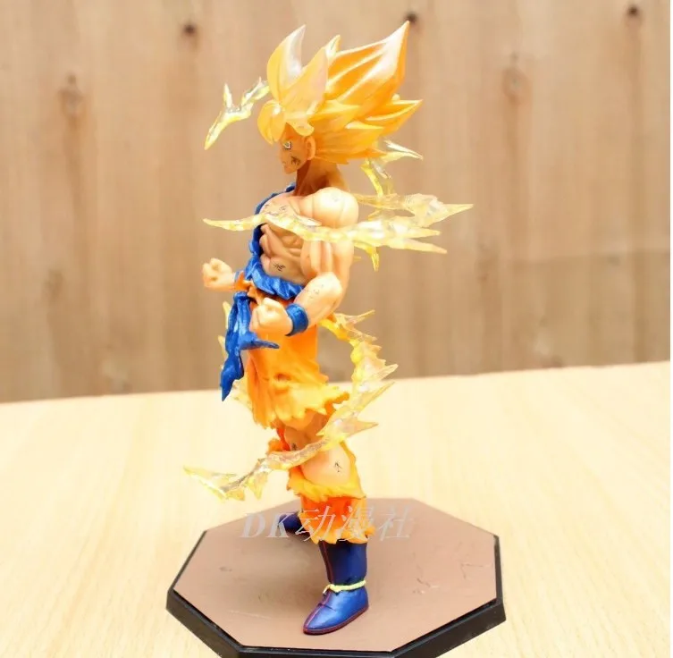 Горячая продажа аниме Dragon Ball Z Супер Саян Гоку Статуэтка Сон ПВХ фигурка Модель