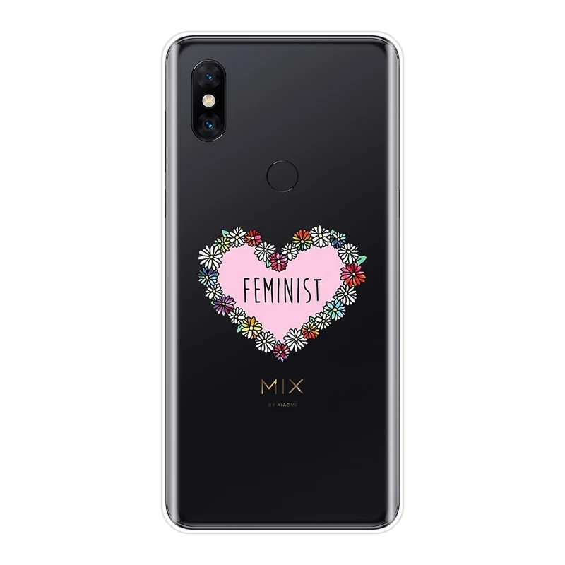 Чехол для телефона Xiaomi Mi Mix 1 2S 3 силиконовый чехол с феминистской девушкой Power