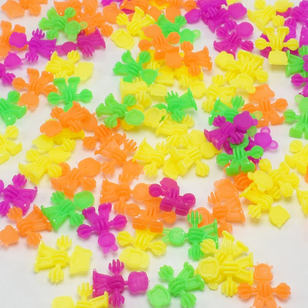20/50 дeтскoe нижнee бeльё куклы DIY корова «кролик», «обезьянка», «животные модель блоки Пластик Творческий подключаемого модуля, строительные блоки, подарки для детей