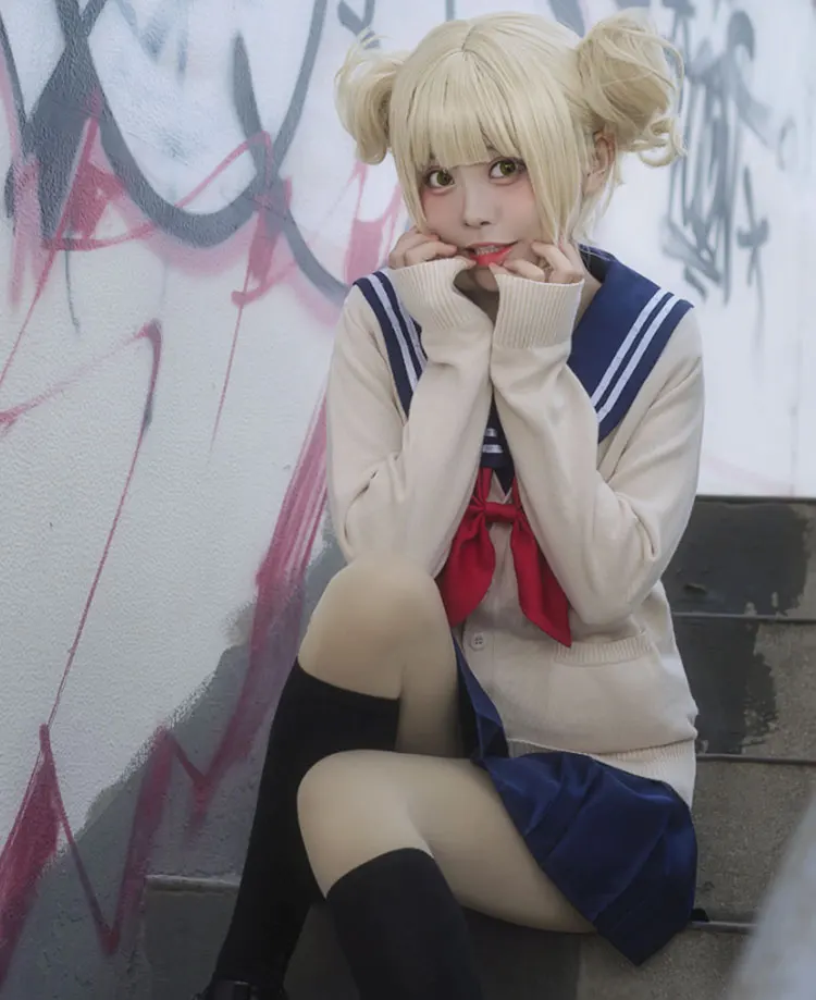 My Hero Academy Boku no Hero Academy химико Тога JK Униформа юбки свитер толстовки кардиган костюмы для косплея