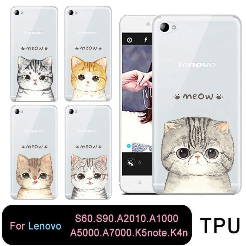 Qmswei мягкий прозрачный чехол для телефона из ТПУ Lenovo S60 S90 A2010 a1000 a5000 a7000 k5note k4note