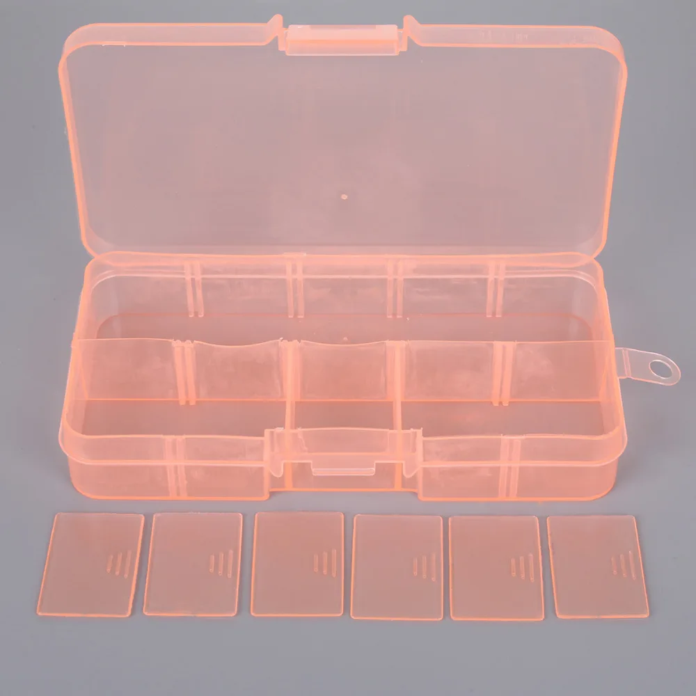 Kiplyki Wholesale Plastic 24 Slots Adjustable Jewelry Storage Box Case  Craft Organizer Beads