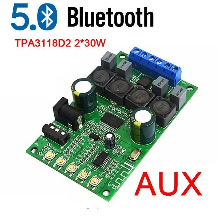 DYKB TPA3118D2 30 Вт + Bluetooth 5 0 аудио приемник усилитель мощности плата стерео