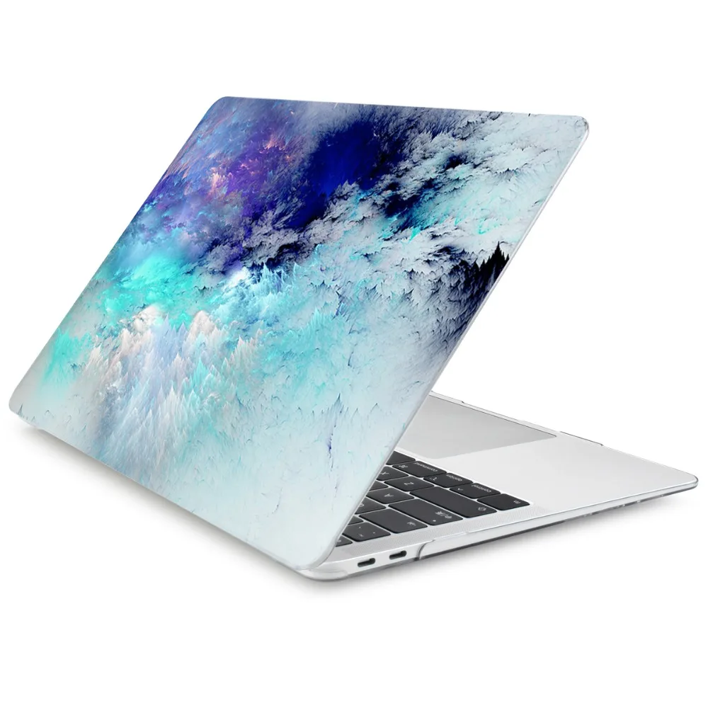 4 в 1 Кристальный жесткий чехол для MacBook Air 11 13 Pro retina 12 13,3 15,4 сенсорная панель с клавиатурой Защитная пленка для экрана