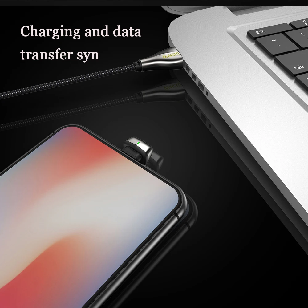 WSKEN u-образный USB кабель для iPhone зарядное устройство 3A usb type C провод для быстрого заряда для samsung huawei USB C кабель type C USB C шнур
