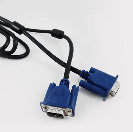 VGA высококачественный черный 1 5 м штекер-штекер 3 + линия Высокое разрешение
