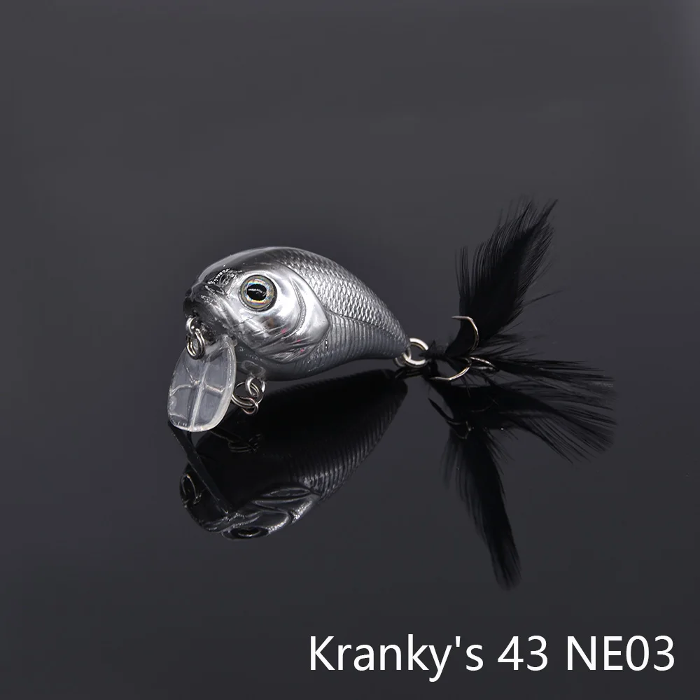 Krankys 43 NE03 MAKEBASS 0,25 дюйма/унций маленький гольян плавающий подвесной рыболовные приманки набор кривошипная приманка-топвотер для рыбалки твердый воблер - Цвет: Krankys 43 NE03