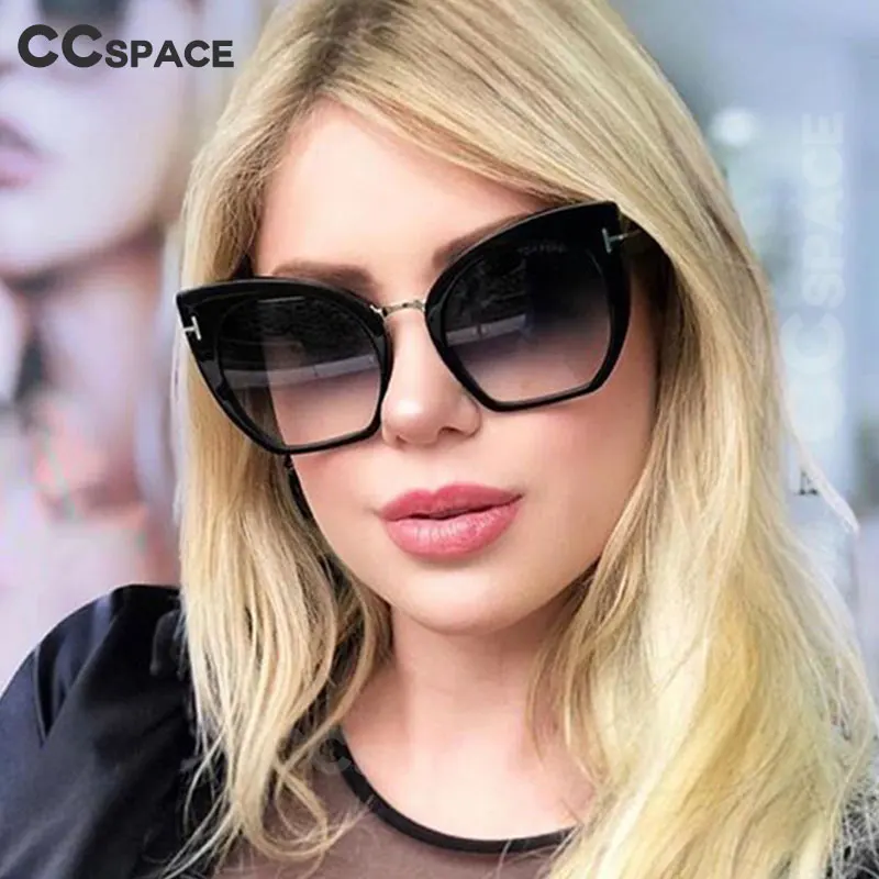 45079 женские негабаритные солнцезащитные очки для женщин кошачий глаз брендовые