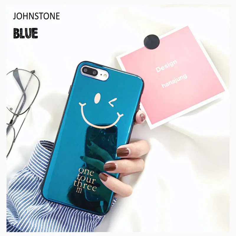 Luxury Blu-Ray Clear Case For Mobile Phone 8/8 plus 7/7 6/6s and 6 plus/6s Back Cover Coque Blue Light Ray Capinha New |