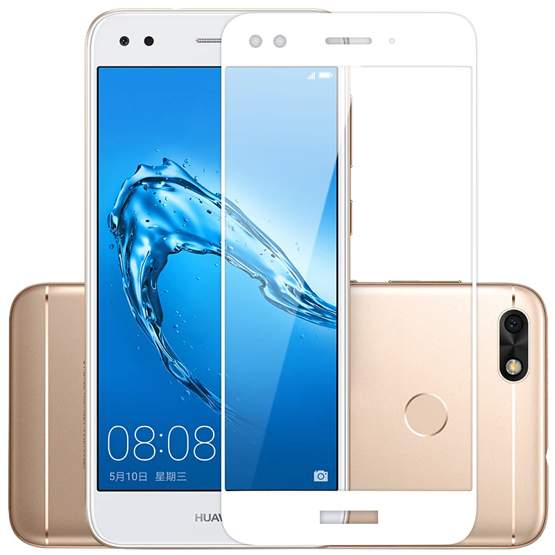 2 шт защита экрана Huawei P9 Lite мини-закаленное стекло для мини изогнутое Y6 Pro 2017
