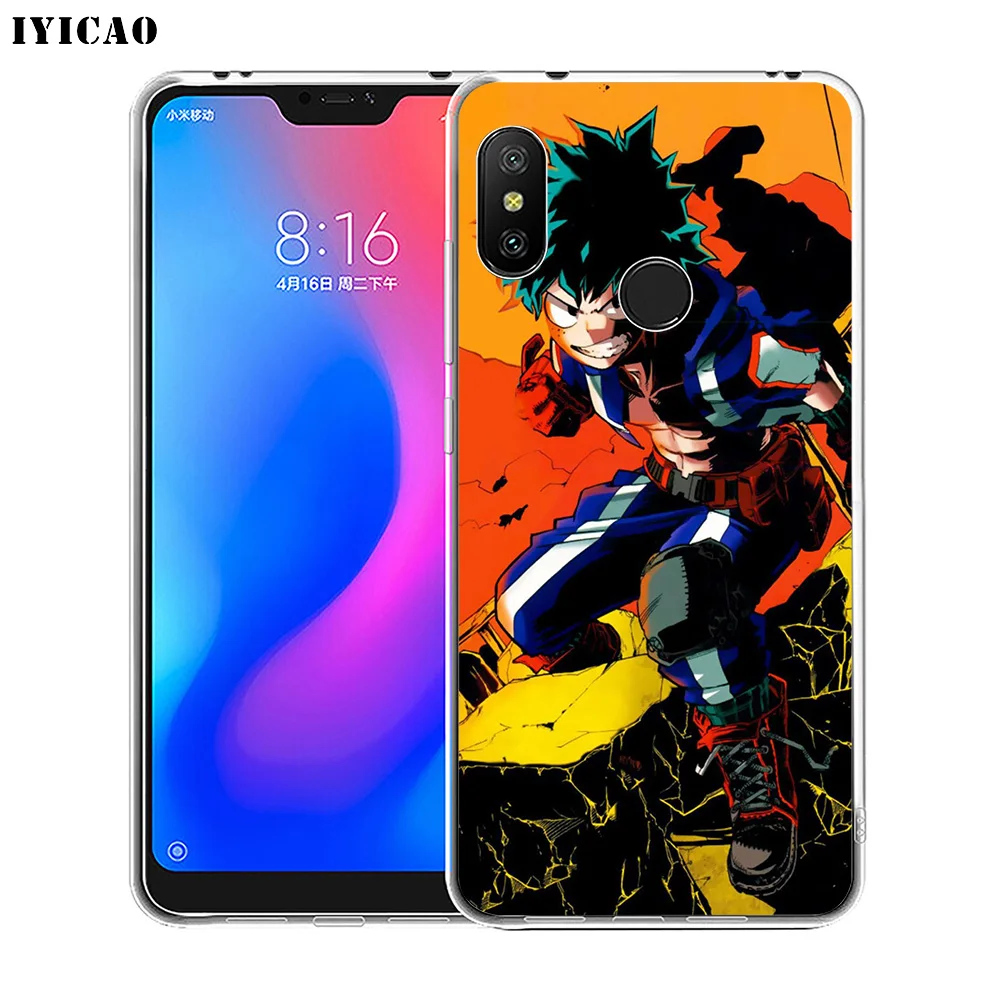 Мягкий силиконовый чехол для телефона IYICAO My Hero academic Xiaomi Redmi 4A 5A 6A Note 7 6 5 Pro Plus 4X