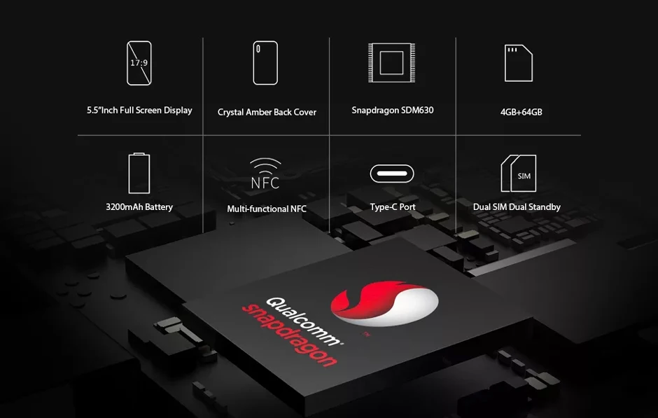 Мобильный телефон SHARP AQCOS C10 S2 Global Edition, 4 ГБ, 64 ГБ, две sim-карты, четыре ядра, 5,5 дюймов, NFC, 12 Мп, двойная камера, Smartphonr